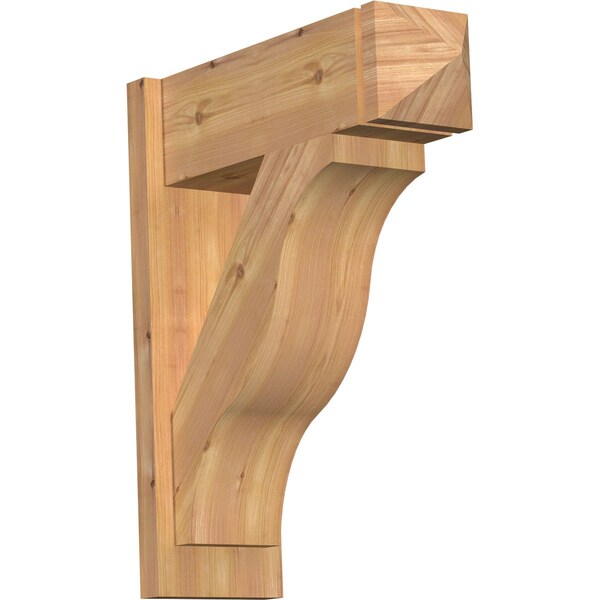 Ekena Millwork Funston Smooth Arts and Crafts Outlooker, Western Red Cedar, 7 1/2"W x 22"D x 26"H OUT08X22X26FST03SWR - main